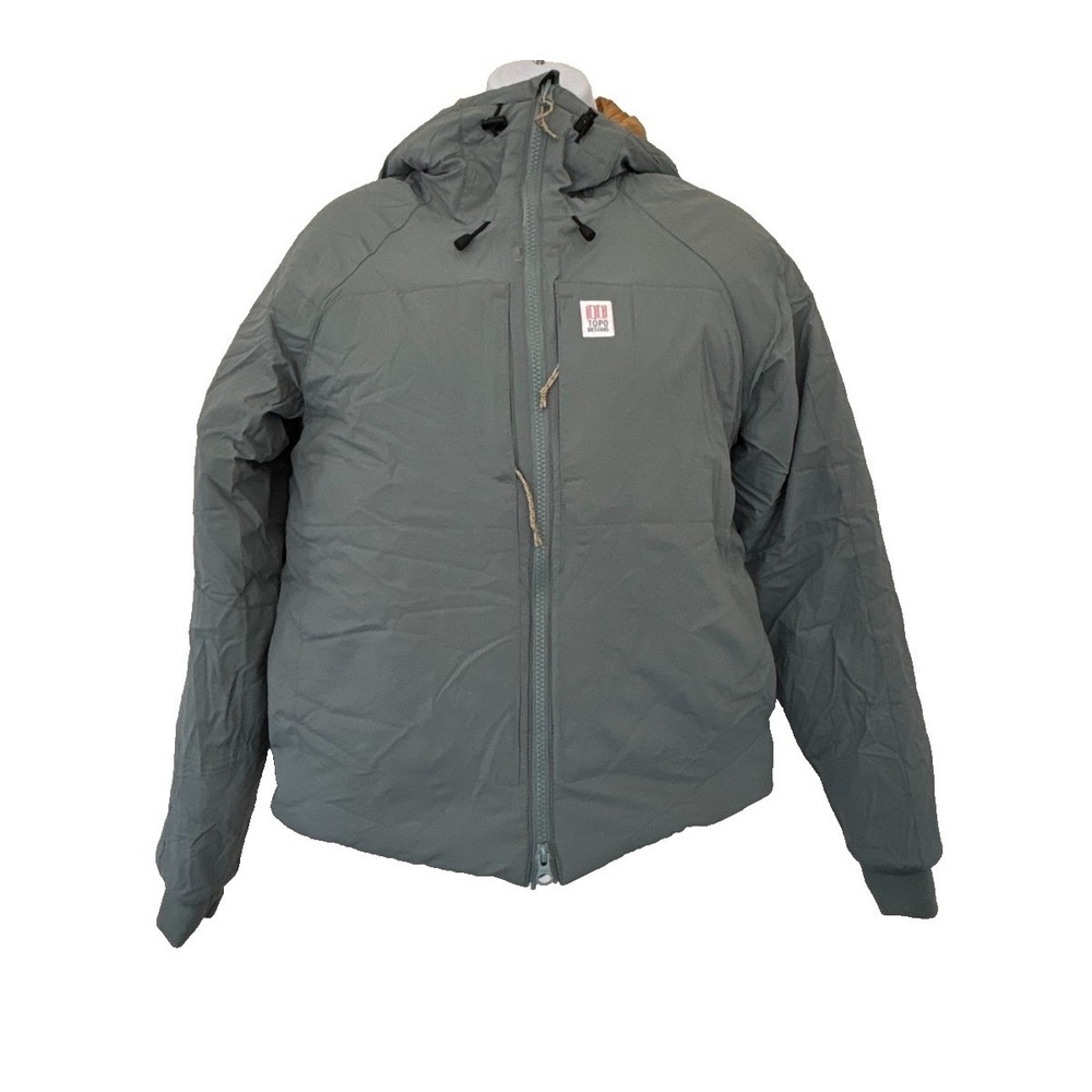 Topo Designs Jacket Parka Womens Small Green Puffer Insulated Gorp Outdoors